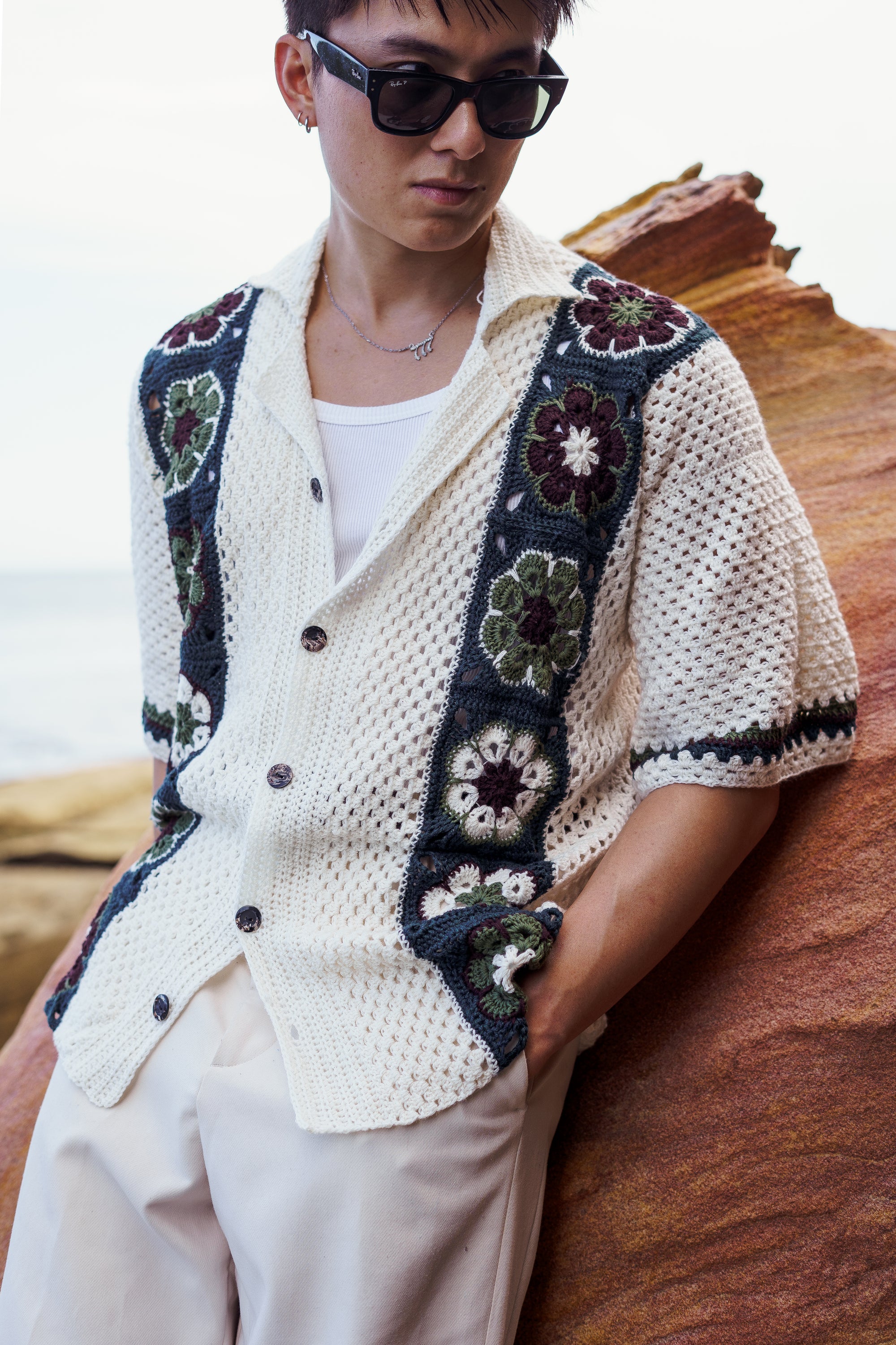 The Riviera Shirt - Crochet Pattern (Digital PDF)