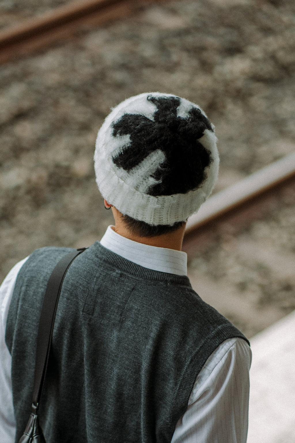 Brushed Ink Blot Crochet Beanie [PDF Pattern]