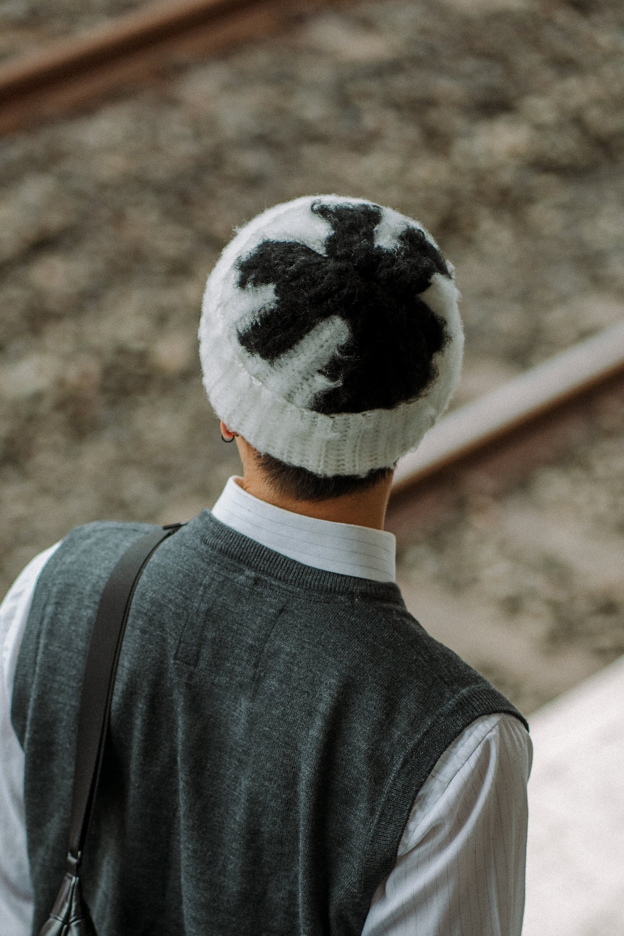 Brushed Ink Blot Crochet Beanie [PDF Pattern]